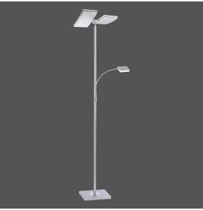 Lampa podłogowa RUBEN 11725-55 oprawa w kolorze srebrnym ZUMA LINE by Paul Neuhaus 