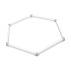 Plafon Geometric System 1 New LP-0209/1C 4K oprawa w kolorze białym LIGHT PRESTIGE