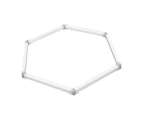 Plafon Geometric System 1 New LP-0209/1C 4K oprawa w kolorze białym LIGHT PRESTIGE