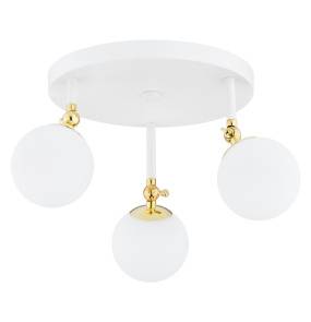 Lampa sufitowa LATINA 1434 oprawa w kolorze bieli i złota ARGON