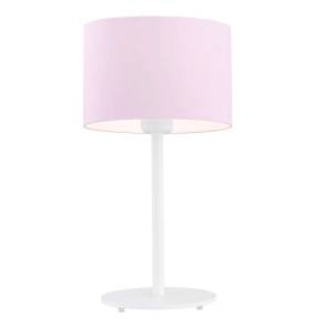 Lampa stołowa MAGIC 4128 oprawa w kolorze białym z różowym abażurem ARGON