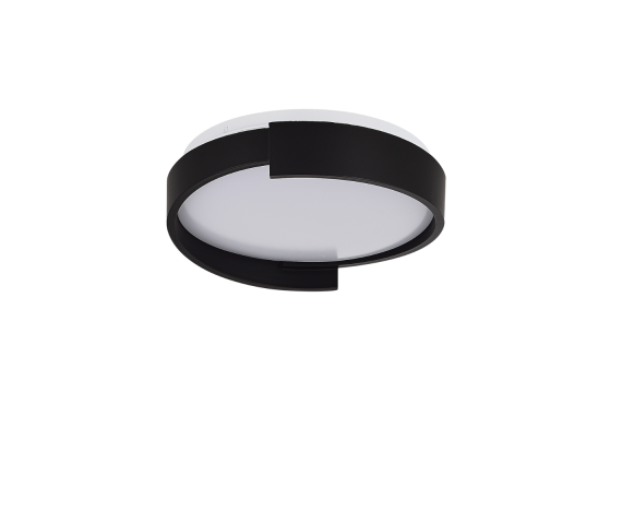 Plafon Halo 38 cm czarny LED CCT