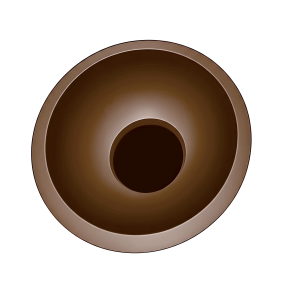 Plafon COCO 60 cm coffee LED