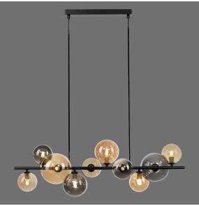 Lampa wisząca POPSICLE 2583-18 oprawa w kolorze czarnym i bursztynowym ZUMA LINE by Paul Neuhaus