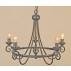 Żyrandol Harlech HR5 BLK Elstead Lighting klasyczna oprawa w kolorze czarnym