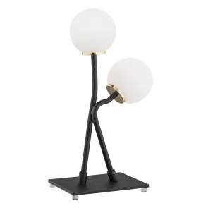 Lampa stołowa FARON 892 oprawa w kolorze czarnym z elementami złota ARGON