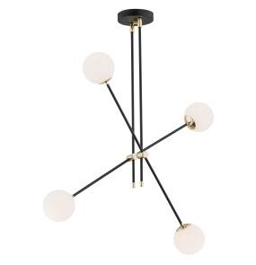 Lampa wisząca ABSTRACT 1696 oprawa w kolorze czerni i złota ARGON