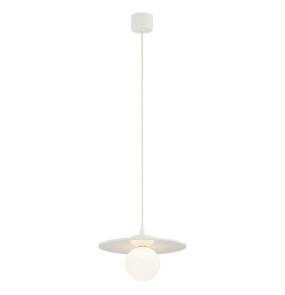 Lampa wisząca BOLL 8949 oprawa w kolorze bieli z kobaltowymi elementami ARGON x Manufaktura Bolesławiec