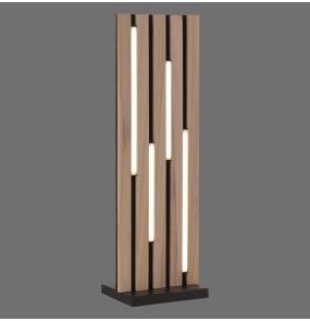  Lampa stołowa Q-AKUSTIK 4822-79 oprawa w kolorze drewnopodobnym i czarnym ZUMA LINE by Paul Neuhaus