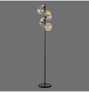 Lampa podłogowa POPSICLE 585-18 oprawa w kolorze czarnym i bursztynowym ZUMA LINE by Paul Neuhaus