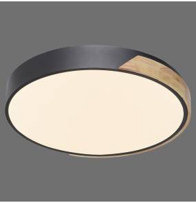 Lampa sufitowa Q-BILA 6071-18 oprawa w kolorze czarnym i drewnopodobnym ZUMA LINE by 