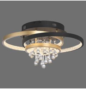 Lampa sufitowa ROTAZO 6267-68 oprawa w kolorze czarnym i mosiężnym ZUMA LINE by Paul Neuhaus