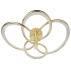 Plafon Azina 4 LP-4852/4C GD oprawa w kolorze złotym LIGHT PRESTIGE