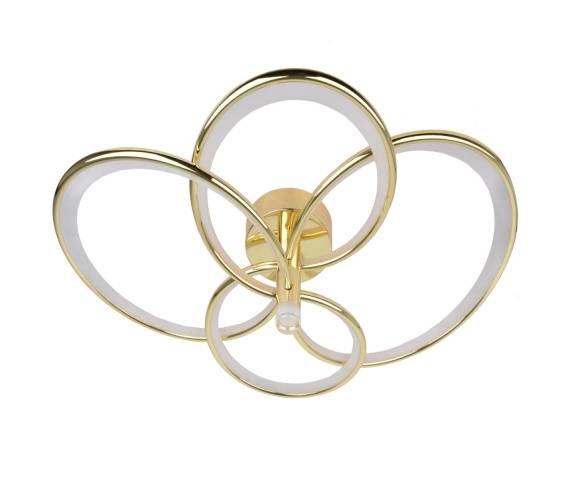 Plafon Azina 4 LP-4852/4C GD oprawa w kolorze złotym LIGHT PRESTIGE