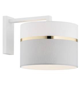 Kinkiet KASER 4293 oprawa w kolorze białym z elementami szarości i złota ARGON