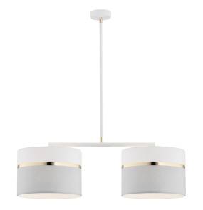 Lampa wisząca KASER 901 oprawa w kolorze białym z elementami szarości i złota ARGON