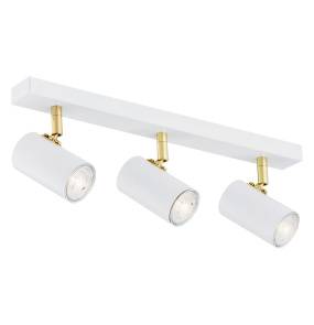 Listwa sufitowa LAGOS 1475 oprawa w kolorze białym ze złotymi elementami ARGON