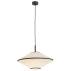 Lampa wisząca TROY 4282 oprawa w kolorze czarnym z beżowym abażurem ARGON