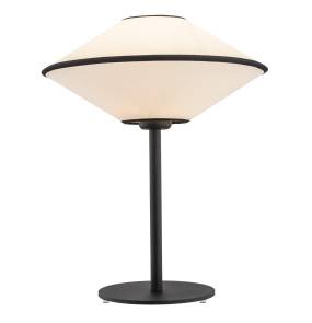 Lampa stołowa TROY 4284 oprawa w kolorze czarnym z beżowym abażurem ARGON