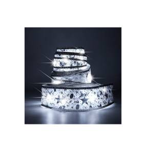 Kurtyna wstążka srebrna 1000L 3W barwa Zimna 6000K