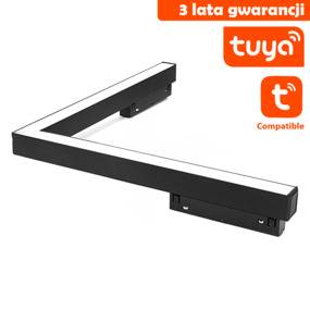 Lampa magnetyczna narożna DDCX-B12-TY 24W czarny