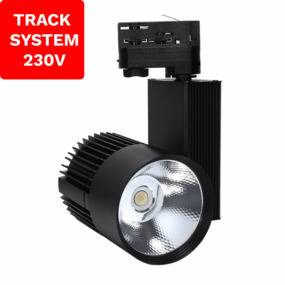 Reflektor Szynowy Track System  DD-03 30W 4000K Czarny 3 fazowy 230V