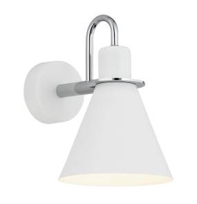Kinkiet BEVERLY 4705 oprawa w kolorze białym z chromowanymi elementami ARGON