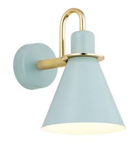 Kinkiet BEVERLY 4706 oprawa w kolorze błękitnym ze złotymi elementami ARGON