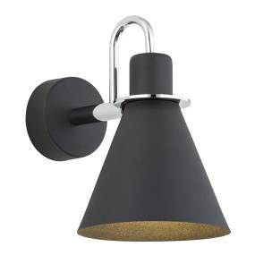 Kinkiet BEVERLY 4709 oprawa w kolorze czarnym z chromowanymi elementami ARGON