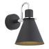 Kinkiet BEVERLY 4709 oprawa w kolorze czarnym z chromowanymi elementami ARGON