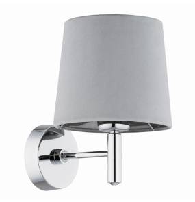 Kinkiet BOLZANO PLUS 4725 oprawa w kolorze chromu z szarym abażurem ARGON