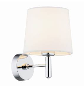 Kinkiet BOLZANO PLUS 4760 oprawa w kolorze chromu z białym abażurem ARGON