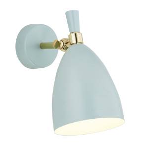 Kinkiet CHARLOTTE 4700 oprawa w kolorze błękitnym ze złotymi elementami ARGON