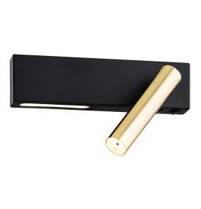 Kinkiet JASPER 1050 oprawa w kolorze czerni i złota ARGON