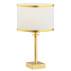 Lampa stołowa ABBANO 8029 oprawa w kolorze złotym z biało-złotym abażurem ARGON