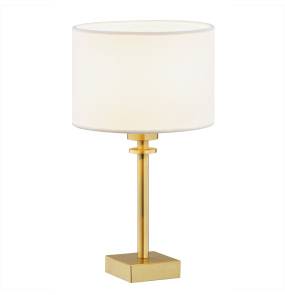 Lampa stołowa ABBANO 8047 oprawa w kolorze złotym z białym abażurem ARGON