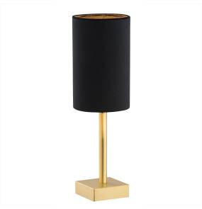 Lampa stołowa ABRUZZO 8031 oprawa w kolorze złotym z czarnym abażurem ARGON