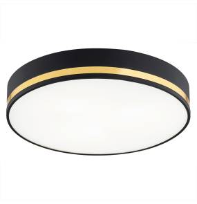 Plafon AMORE 7041 oprawa w kolorze czerni i złota ARGON
