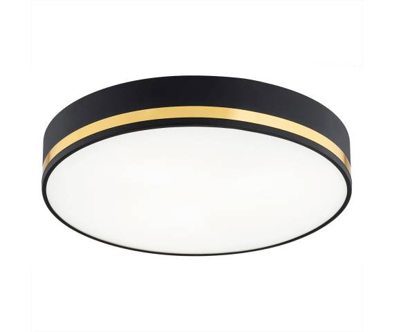 Plafon AMORE 6141 oprawa w kolorze czerni i złota ARGON