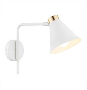 Kinkiet AVALONE 8006 oprawa w kolorze białym z elementami złota ARGON