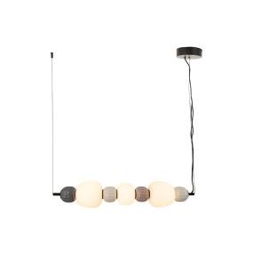 Lampa wisząca MODERN P0630 oprawa w kolorze czarnym z kolorwymi elementami MAXLIGHT