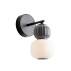 Kinkiet MODERN W0400 oprawa w kolorze czarnym z szarym elementem MAXLIGHT