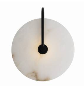 Kinkiet RETRO W0401 oprawa w kolorze czerni i marmuru MAXLIGHT