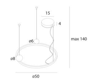 MAXLIGHT P0613 LAMPA WISZĄCA SOLARIS