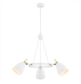 Lampa wisząca CHARLOTTE 6148 oprawa w kolorze białym ze złotymi elemenentami ARGON