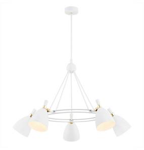 Lampa wisząca CHARLOTTE 2117 oprawa w kolorze białym ze złotymi elementami ARGON