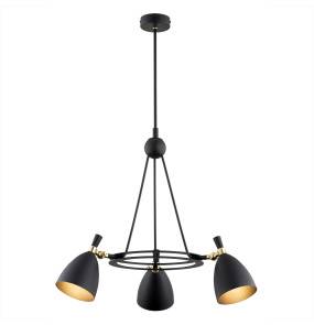 Lampa wisząca CHARLOTTE 6149 oprawa w kolorze czarnym z elementami złota ARGON