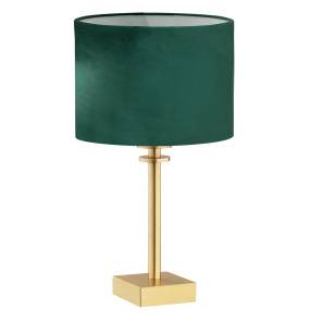 Lampa stołowa ABBANO 8106 oprawa w kolorze złotym z zielonym abażurem ARGON
