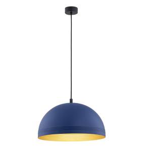 Lampa wisząca BONITA 8244 oprawa w kolorze czarnym z granatowo-złotym kloszem ARGON