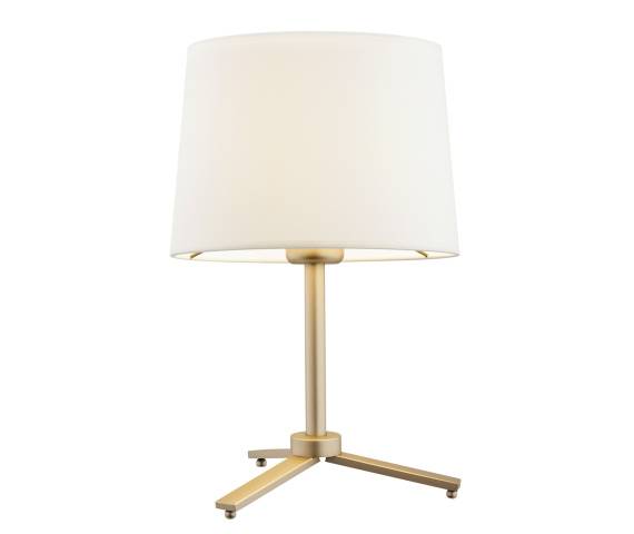 Lampa stołowa CAVALINO 8318 oprawa w kolorze złotym z białym abażurem ARGON